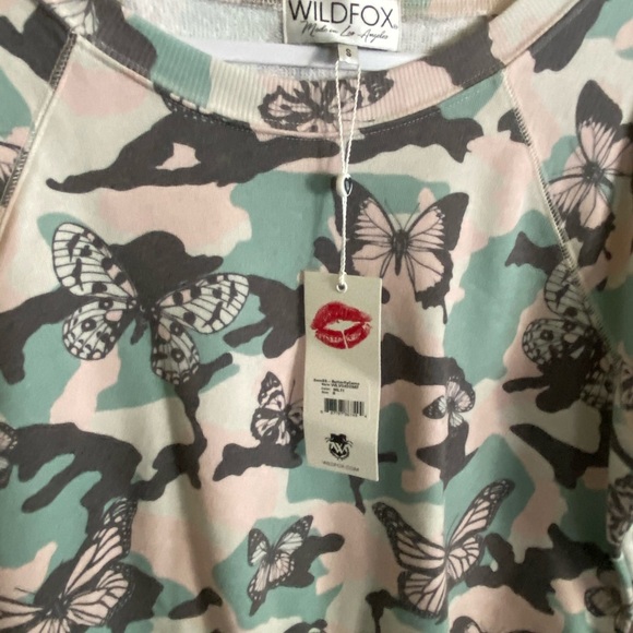 NWT Wildfox Butterfly Camo Sommers Sweater Small - Picture 5 of 6